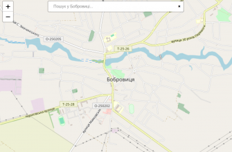 Мапа міста Бобровиця