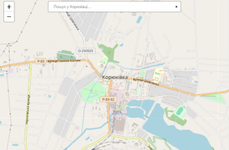 Мапа міста Корюківка