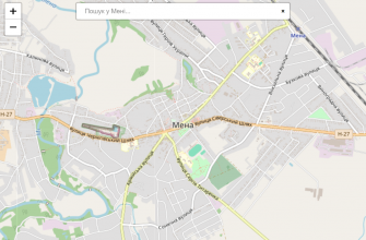Мапа міста Мена