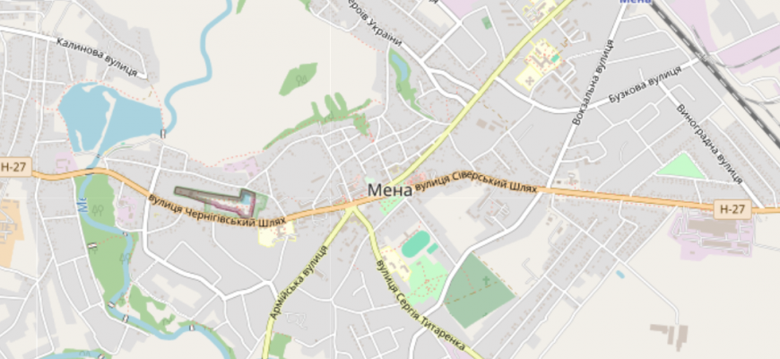 Мапа міста Мена