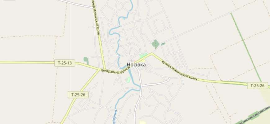 Мапа міста Носівка