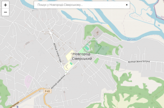 Мапа міста Новгород-Сіверський